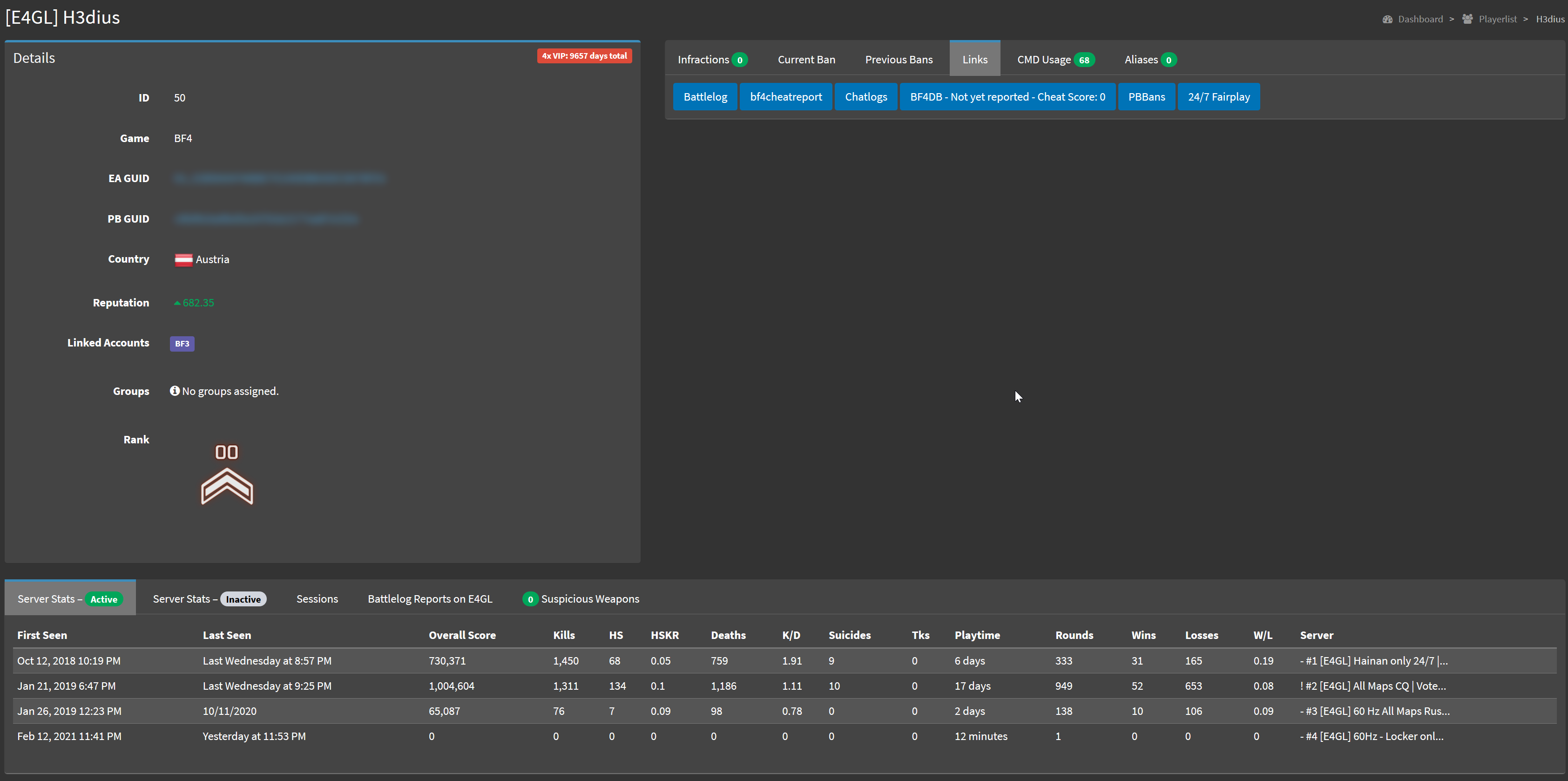 Player Overview